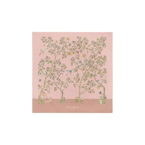 Atelier Choux Carré In Bloom Pink Swaddle