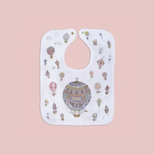 Atelier Choux Large Bib - Gold Snaps
