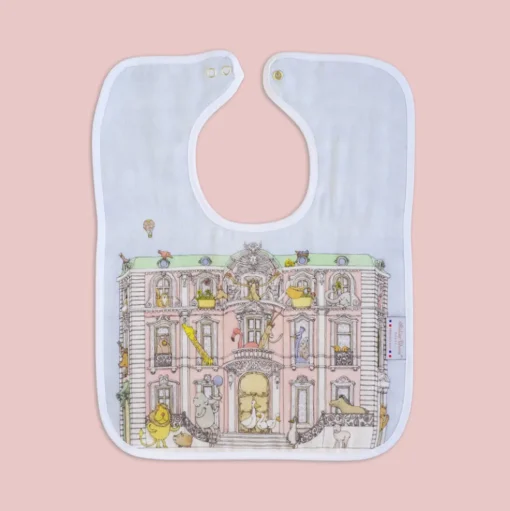 Atelier Choux Large Bib - Gold Snaps