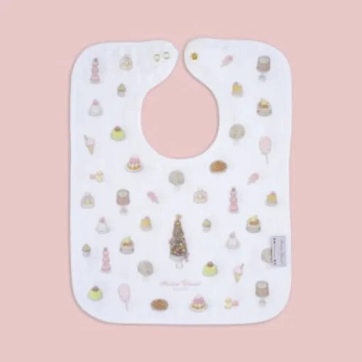 Atelier Choux Large Bib - Gold Snaps