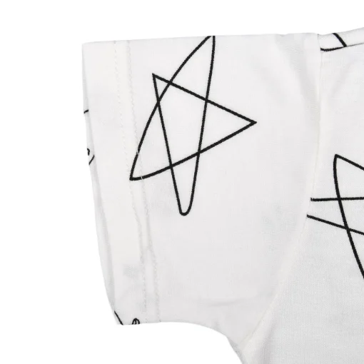 Baa Baa Sheepz Romper Short Sleeve Cute Big Star & Sheepz - White