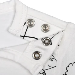 Baa Baa Sheepz Romper Short Sleeve Cute Big Star & Sheepz - White