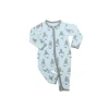Baa Baa Sheepz Romper Zip Big Sheepz Blue with Grey Border