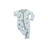 Baa Baa Sheepz Romper Zip Big Star & Sheepz Blue with Grey Border