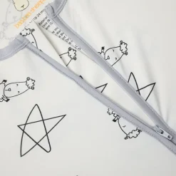 Baa Baa Sheepz Wearable Blanket Zip Big Star and Sheepz White