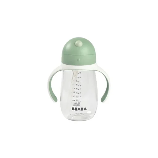 Beaba 2-in-1 Straw Cup 300ml - Sage Green
