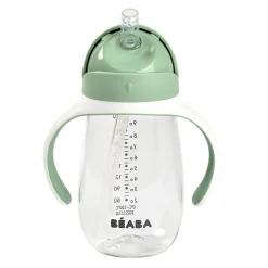 Beaba 2-in-1 Straw Cup 300ml - Sage Green