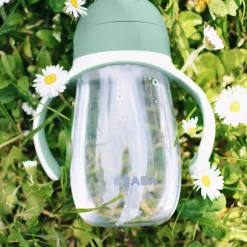 Beaba 2-in-1 Straw Cup 300ml - Sage Green