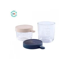 Beaba Set of 2 Conservation Jars In Quality Glass