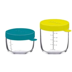 Beaba Set of 2 Conservation Jars In Quality Glass