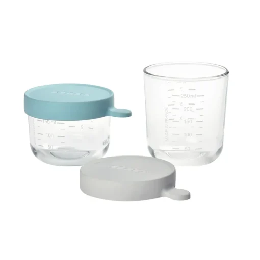 Beaba Set of 2 Conservation Jars In Quality Glass