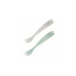 Beaba Set of 2 Silicone Spoons with Storage Case