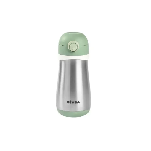 Beaba Stainless Steel Spout Bottle 350 ml Sage Green