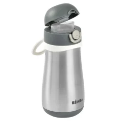 Beaba Stainless Steel Spout Bottle 350 ml Charcoal