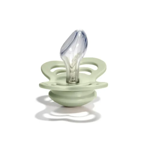BIBS Couture 2 Pack Island Sea/Sage Silcone Pacifier 6-18 Months