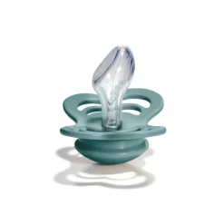 BIBS Couture 2 Pack Island Sea/Sage Silcone Pacifier 6-18 Months