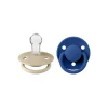 BIBS De Lux Silicone Pacifier Twin Pack - 0-3 years Vanilla / Cornflower
