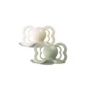 BIBS Supreme Latex Pacifier 2 Pack Ivory/Sage 0-6 Months