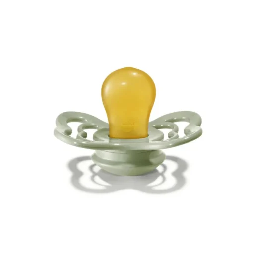 BIBS Supreme Latex Pacifier 2 Pack Ivory/Sage 0-6 Months