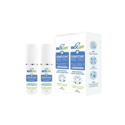 Biocair Disinfectant Pocket Spray 50ML (Twin Pack)