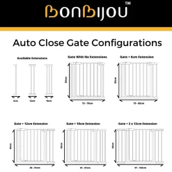 Bonbijou Auto-Close Safety Gate For Kids and Pets