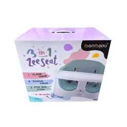 Bonbijou 3-In-1 Zee Seat (Booster Seat, Baby Base & Step Stool)