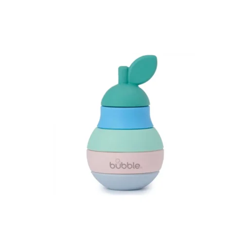 Bubble Silicone Stacking Pear Teether