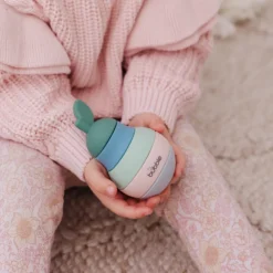 Bubble Silicone Stacking Pear Teether