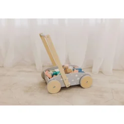 Bubble Wooden Baby Push Cart