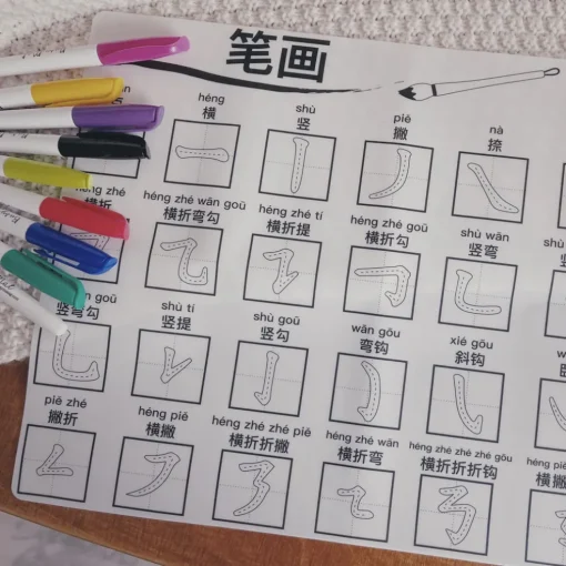 Busymat Large Placemat - Chinese Strokes