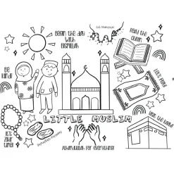Busymat Large Placemat - Little Muslim