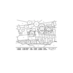 Busymat Travel Placemat - Maths Train