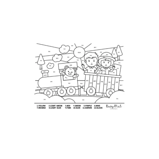 Busymat Travel Placemat - Maths Train
