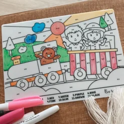 Busymat Travel Placemat - Maths Train