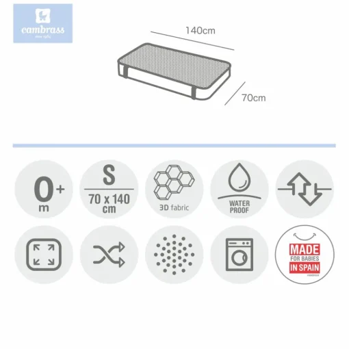 Cambrass Tencel Waterproof Fitted Bed Sheet