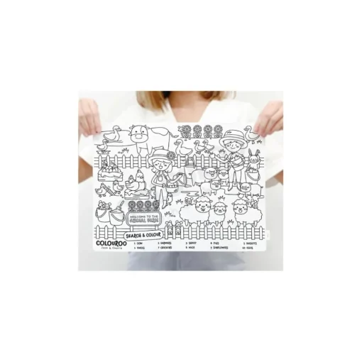 Colouroo Animal Farm: Search & Colour Mat
