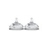 Comotomo 2 Pack Silicone Replacement Nipple, Slow Flow (0-3months)