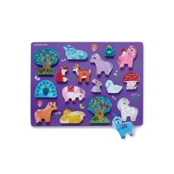 Crocodile Creek 16-Piece Wood Puzzle (Unicorn Garden)
