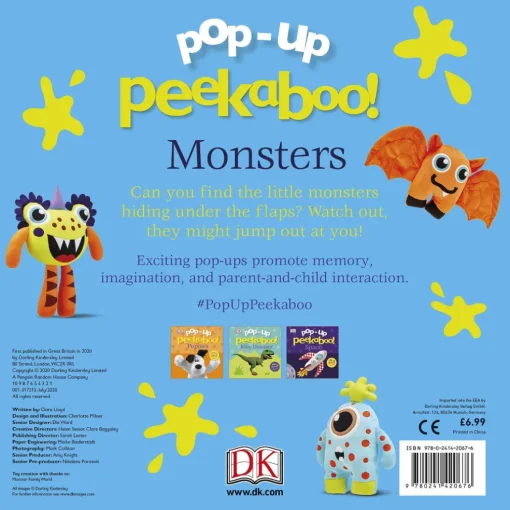 DK Books Baby Pop Up Peekaboo! Monsters