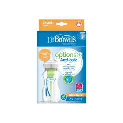 Dr Brown's PP Wide Neck "Options+" 270ml Bottle - 2 pack