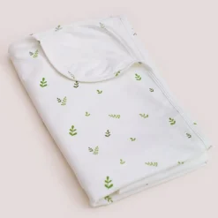Elly Jersey Blanket - White Ferns