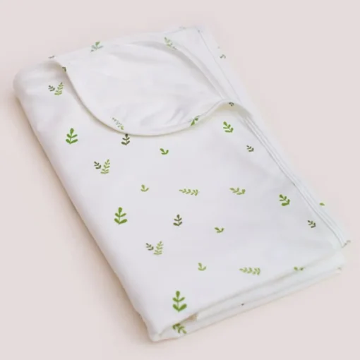 Elly Jersey Blanket - White Ferns