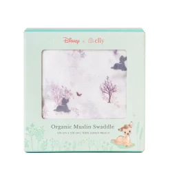 Elly Organic Cotton Swaddle - Forest Bambi