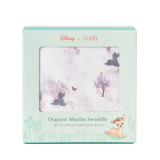 Elly Organic Cotton Swaddle - Forest Bambi