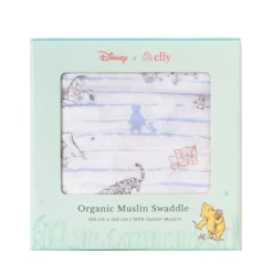Elly Organic Cotton Swaddle - Camping with Pooh