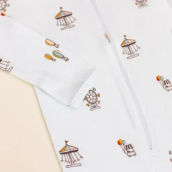 Elly Raglan Sleepsuit - Carousel