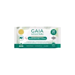 Gaia Biodegradable Water Wipes (20 pk)