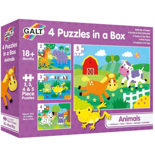 Galt 4 Puzzles In A Box