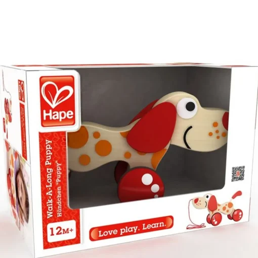 Hape Walk-A-Long Puppy Pull Toy