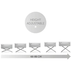 Hauck Face To Me Bedside Cot with Anti-Reflux Position & Adjustable Heights